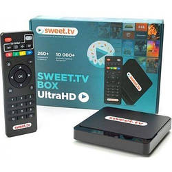 Медіаплеєр Sweet.TV inext TV5 1 GB/8 GB Android 10 Smart TV Box