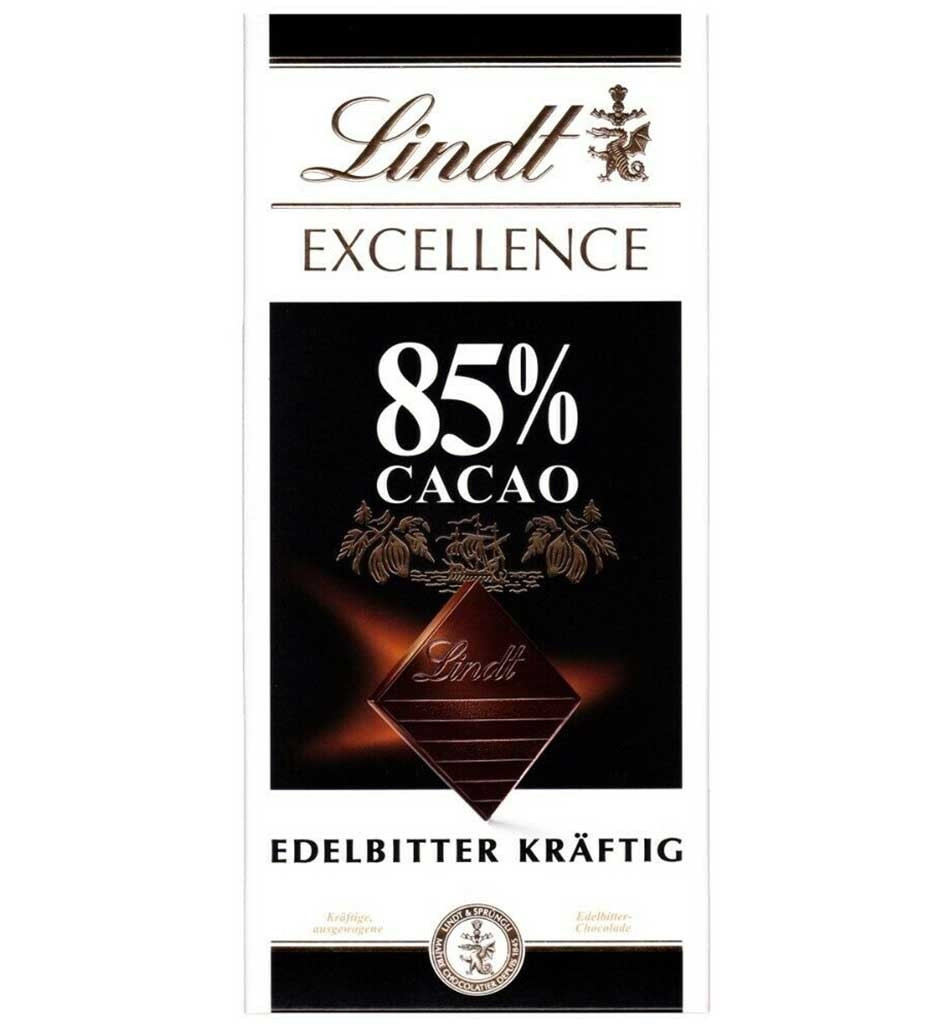 Шоколад Чорний Гіркий Ліндт Екселенс 85% Lindt Excellence Edelbitter Kraftig 100 г Швейцарія (5 шт./1 уп)