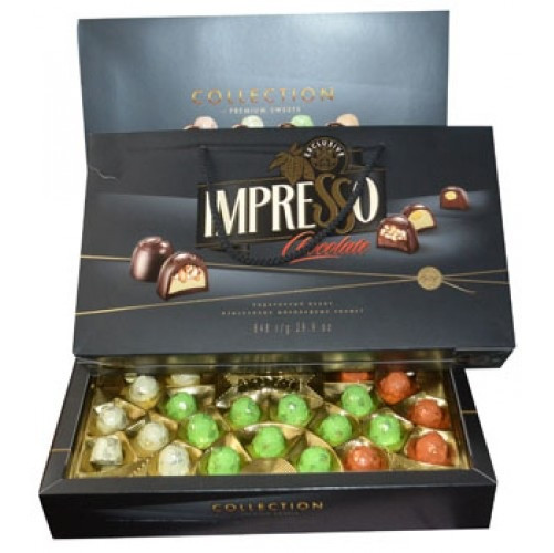 Цукерки Шоколадні Impresso Chocolate Exclusive Спартак Импрессо 454 г Білорусь (опт 2 шт)