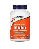 Органический пребиотик инулин порошок, Inulin Prebiotic pure powder, NOW Foods, 227 г