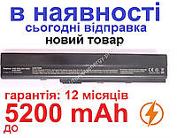 Аккумулятор батарея ASUS N82JG N82JQ N82JV N82E N82EI 5200mAh Чёрный для ноутбука