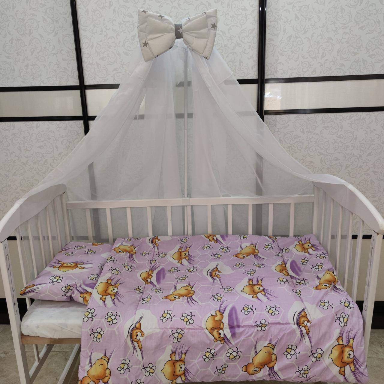 Тепла дитяча ковдра та подушка в ліжечко - дитяча ковдра для новонароджених 110х125 см