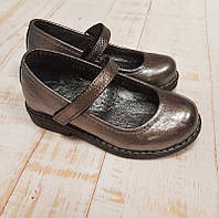 Туфлі для дівчинки, бронза (70164/381; 78164/381), Bistfor 26 р. Срібний