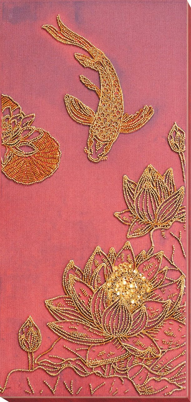 Набір для вишивання бісером Кої червоний АВ-826, фото 1