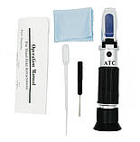 Рефрактометр 0-32% для цукру, соків, фруктів, браги 0-32% з автоматичною корекцією температури., фото 2