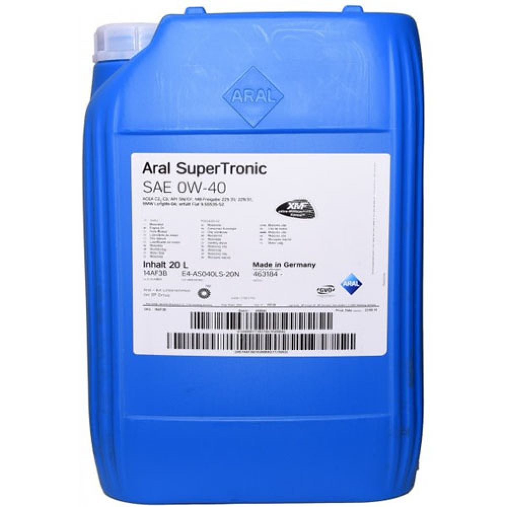 Масло моторне Aral SuperTronic 0W-40 20л