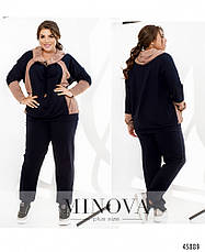 Спортивний костюм жіночий батал 8-317 | 52-54, 56-58, 60-62, 64-66 р, фото 3
