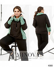 Спортивний костюм жіночий батал 8-317 | 52-54, 56-58, 60-62, 64-66 р, фото 2