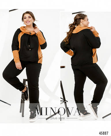 Спортивний костюм жіночий батал 8-317 | 52-54, 56-58, 60-62, 64-66 р, фото 1