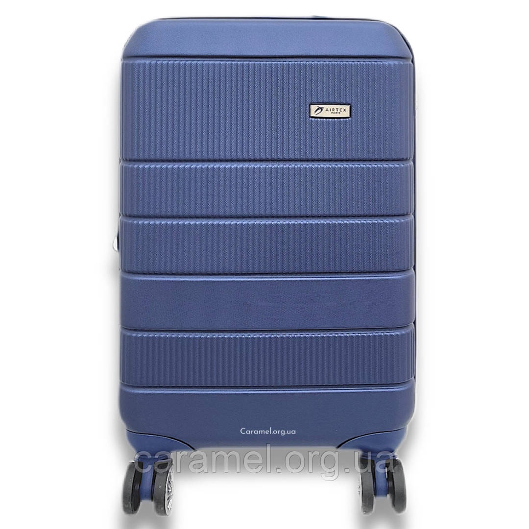 Валіза полікарбон з розширенням мала S синя | 55 x 35 x 21 (+ 5 cm) 2,9 kg 34 L | Airtex 937