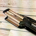 Праска з регулятором температури GBR / Плойка хвиля для волосся / Плойка для локонів, фото 9