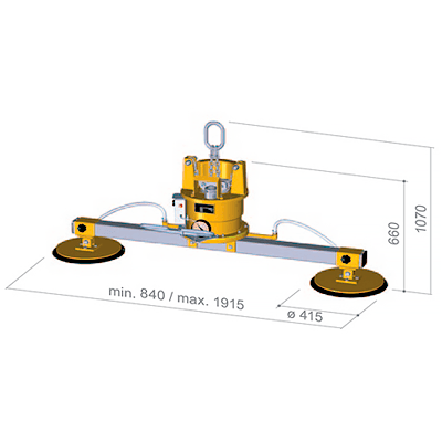 Багаточашкова система VacuLifter тип U075-2