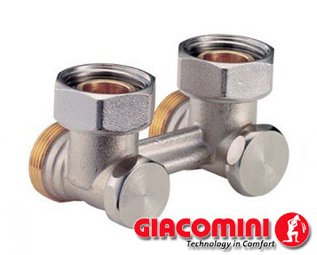 Вузол нижнього підключення Giacomini 3/4"Нх3/4 кутовий