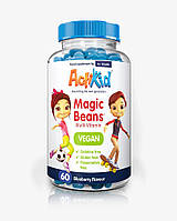 Мультивітаміни для дітей від 4 років ActiKid Magic Beans Multi-Vitamin Blueberry, 60 шт