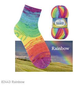 Пряжа для шкарпеток напівовна BOHO DESEN NAKO