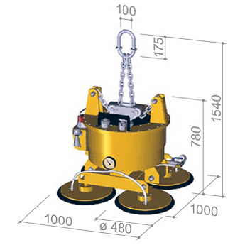 Багаточашкова система VacuLifter тип U250-4Q