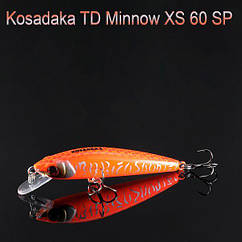 Воблер Kosadaka TD Minnow XS 60SP GT