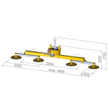 Багаточашкова система VacuLifter тип U250-4L