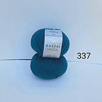 Пряжа Gazzal Wool 175 (Газал Вул 175) - 337 петрольный