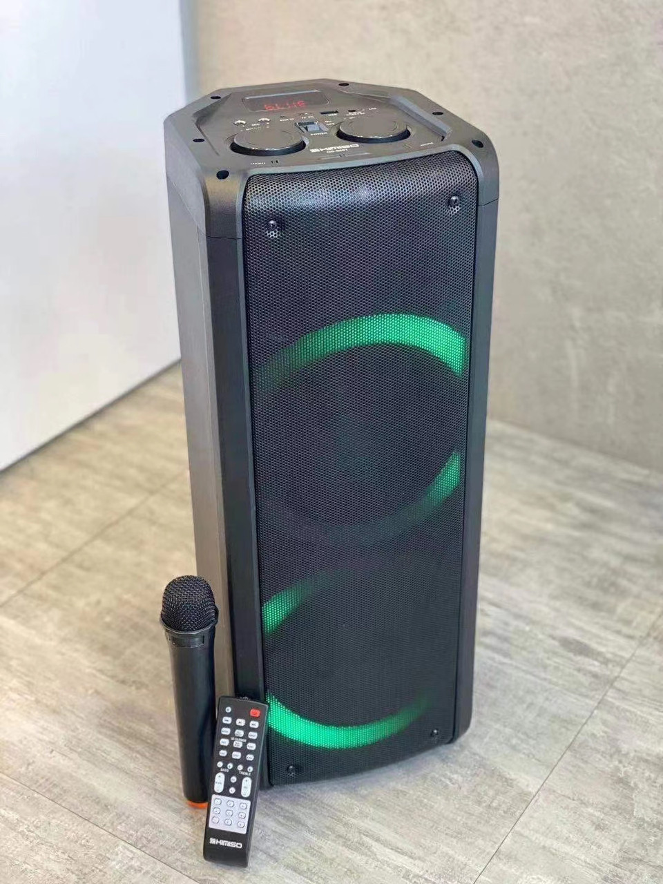 Колонка акумуляторна KIMISO Partybox QS 8601 з радіомікрофоном (150 W/USB/BT/FM/TWS), фото 1
