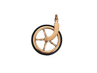 Поворотное колесо мебельное классическое KM-31011-1050-BRASS латунь h=105 мм