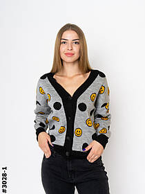 3028-1 Жіночий укорочений кардиган напівбатал (1 од: 46-52 <unk> універсальний)