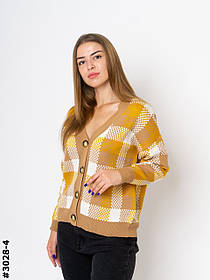 3028-4 Жіночий укорочений кардиган напівбатал (1 од: 46-52 <unk> універсальний)