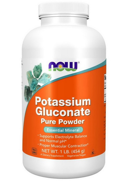 Калій NOW Potassium Gluconate Pure Powder 454 g