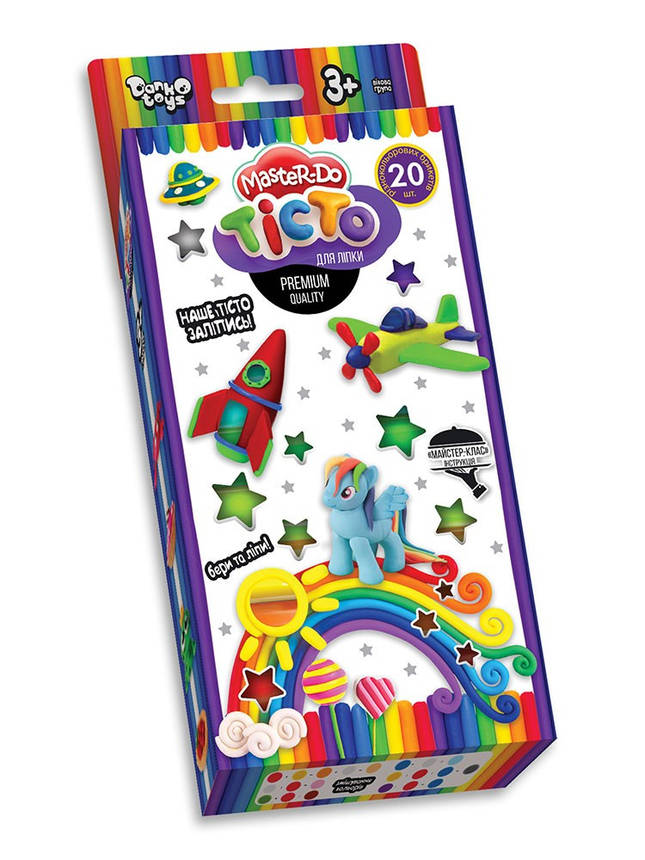 Набір Тіста для ліплення "Master Do" 20 кольорів Danko Toys, фото 3