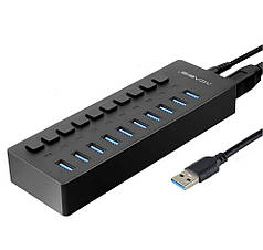 USB hub Acasis P-10 (Чорний)