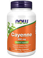 Кайенский перець NOW Cayenne 500 mg 250 veg caps