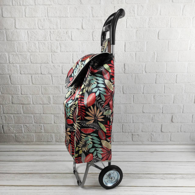 Сумка хозяйственная на металлических колесах (красная): заказать