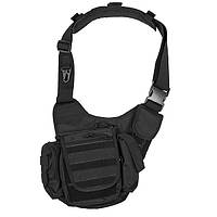 Сумка через плече багатофункціональна Mil-tec Sling Bag Black (13726502)