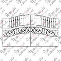 Ковані ворота. КОМПЛЕКТ ЕЛЕМЕНТІВ 3400х1950