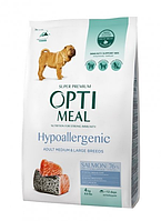 Optimeal Dog Hypoallergenic 4 кг корм для собак середніх та великих порід з лососем