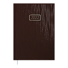 Щоденник А5 дат. BM VELVET 2022, бордовий 336стр.