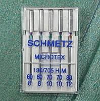 Иглы Schmetz Microtex № 60-80