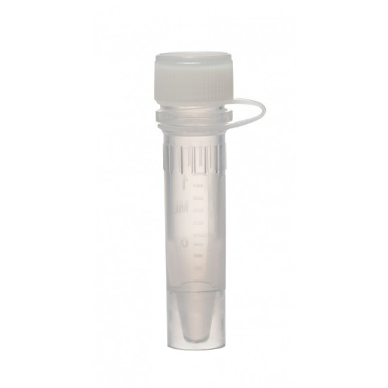Мікропробірки 1,5 мл зі стійкою базою з гвинтовою кришкою з петлею, Стерильні без ДНКаз, РНКаз (1000 шт)