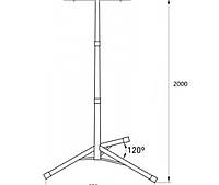 Штатив для прожектора 2000мм.