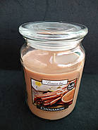 Свічка ароматизована в посудині AURA Bispol із запахом Кориці 500 г час горіння 100 годин, фото 2