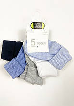 Шкарпетки дитячі  Dunnes набір 5 пар, 2-3р (23-26)