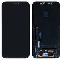 Дисплей (модуль) iPhone XR (A1984/A2105/A2106/A2107/A2108) Чорний ОРИГІНАЛ (Замінене скло)
