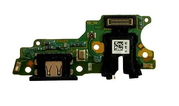 Нижня плата (роз'єм зарядки) для Oppo A31 2020 на платі з мікрофоном і компонентами, фото 1