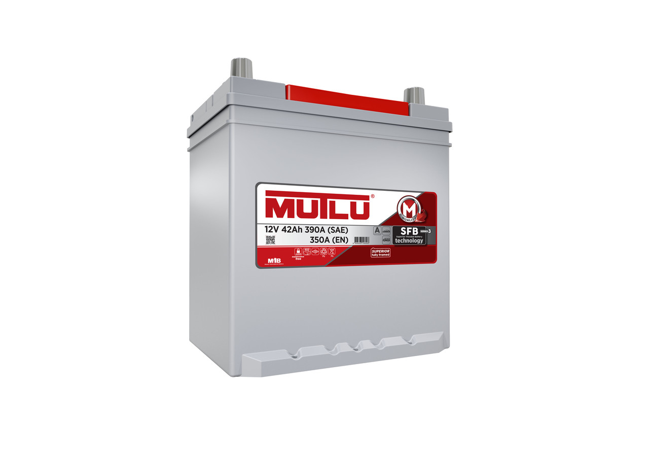 Акумулятор MUTLU SFB S2 6CT-42Ah/390A R+ B20.42.035.G (Азія) Автомобільний (МУТЛУ) АКБ Туреччина НДС