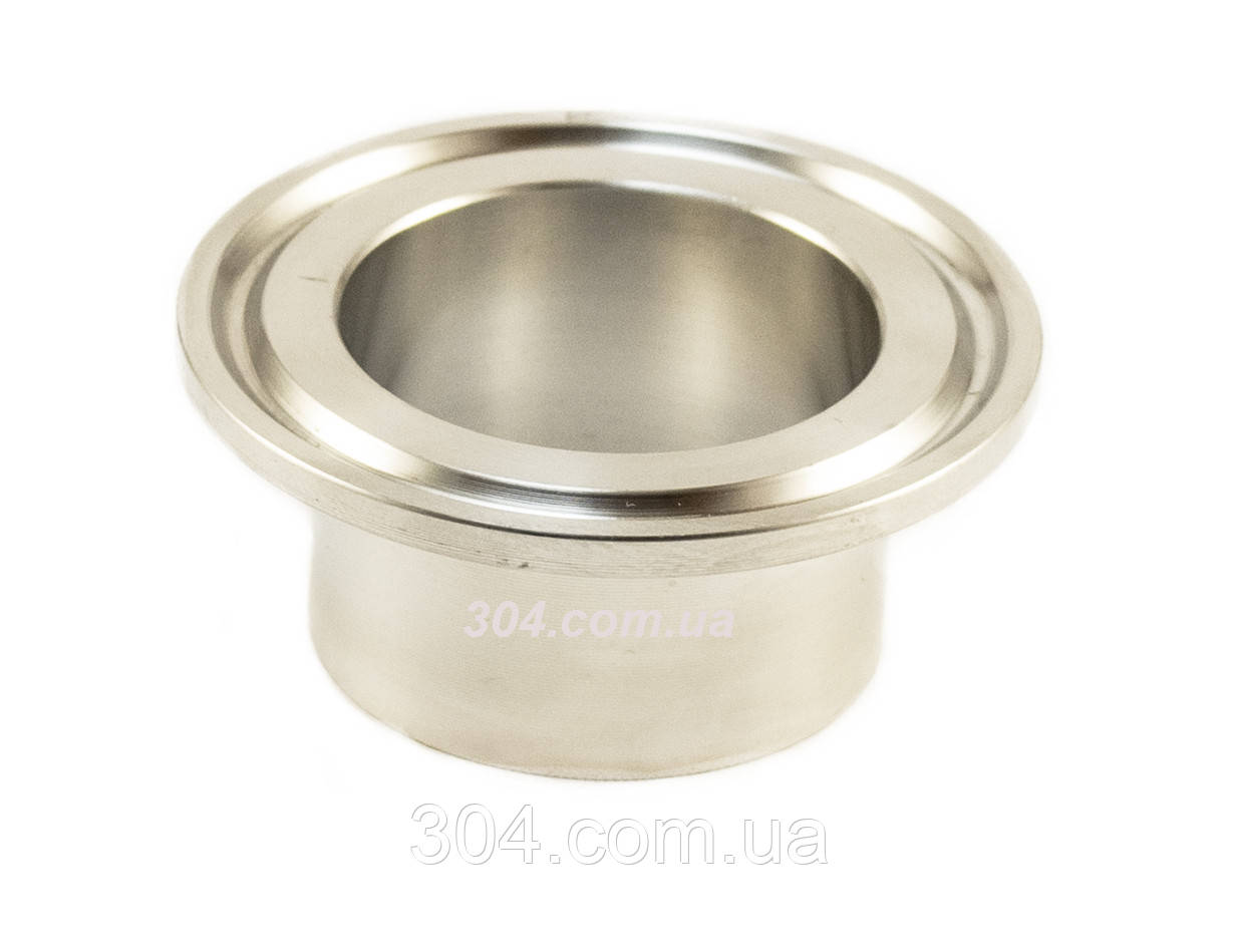 Штуцер кламповий DN34 (зажим 50.5 мм), AISI 304, фото 1