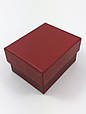 Футляр для каблучки картонний ТТ-100 бордовий, фото 2