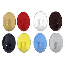 Гачок пластиковий самоклеючий на липучці 6х4.2 см, фото 2