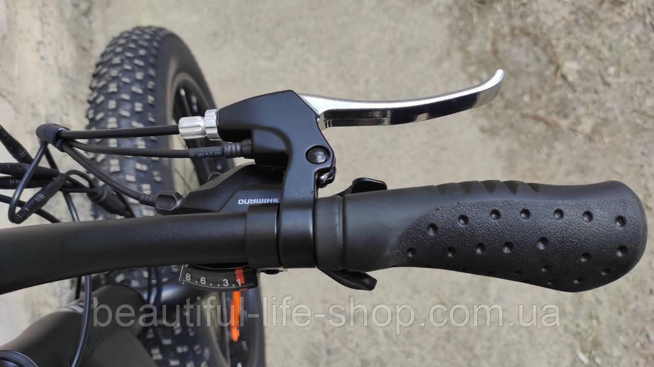 Электровелосипед Crosser E-Fat Bike AL 26" 350W (8S) 36V 13A с алюминиевой рамой и широкими колесами - фото 3 - id-p1477210951