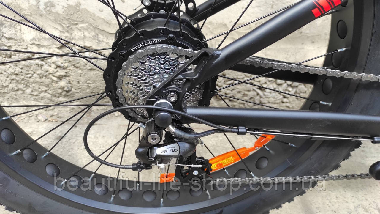 Электровелосипед Crosser E-Fat Bike AL 26" 350W (8S) 36V 13A с алюминиевой рамой и широкими колесами - фото 7 - id-p1477210951