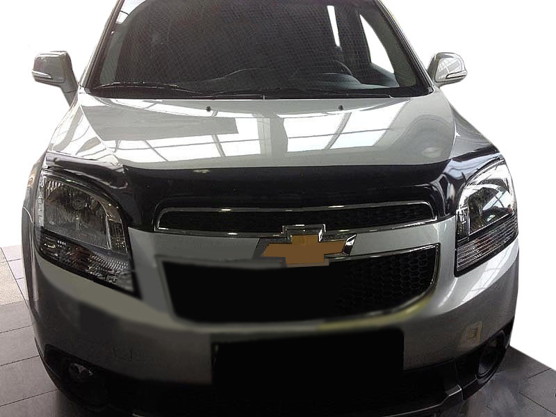Дефлектор капоту, мухобойка Chevrolet Orlando 2010-2017 (Sim)